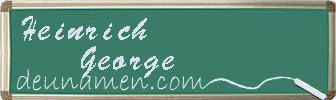 Heinrich George Visitenkarte